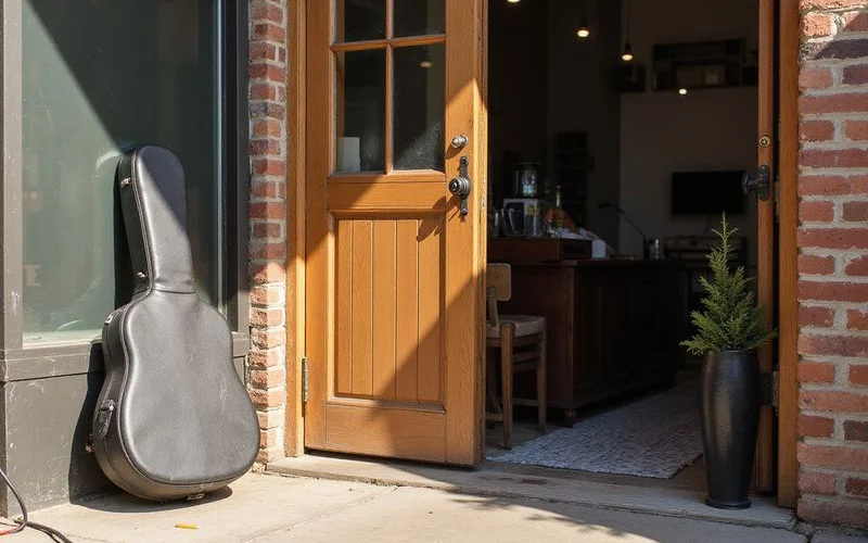 The East Riverside studio entrance