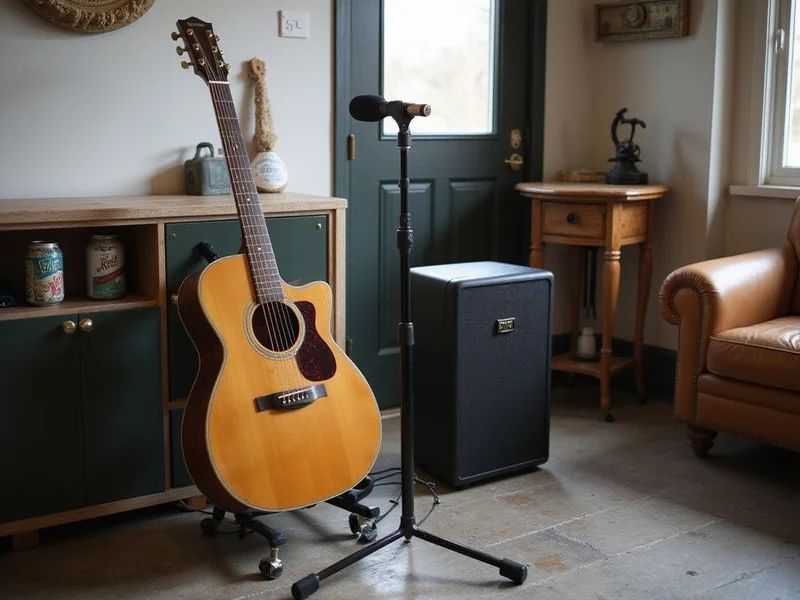 A solo setup before guests arrive