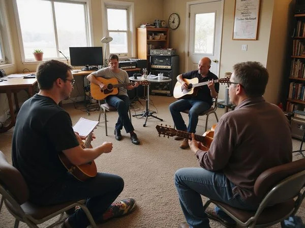 A Songwriting Circle in progress