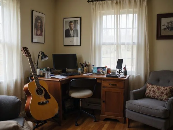 A simple home setup for remote lessons