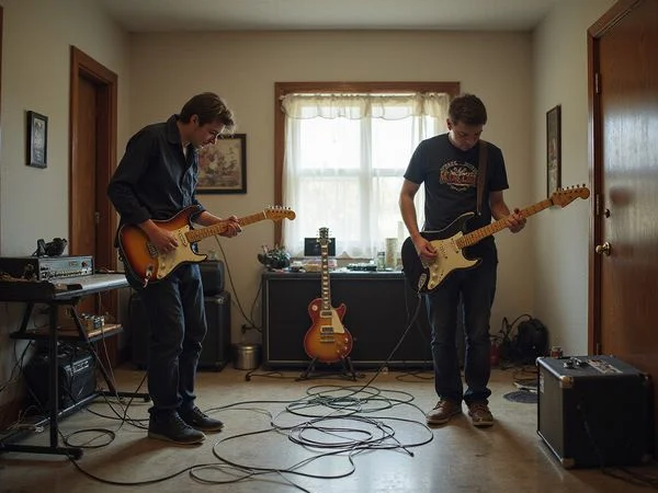 Trading solos at a jam session