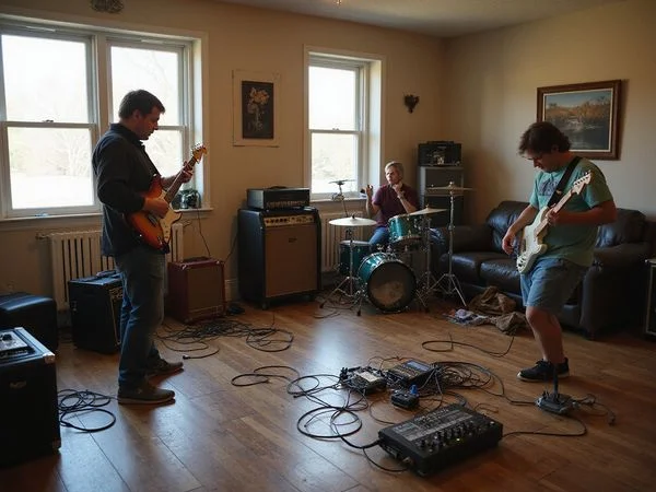 Players trading parts at a Jam Session