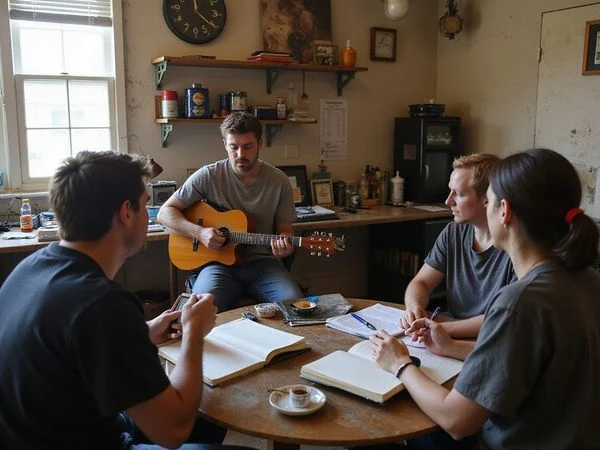 Playing a half-finished idea to the circle